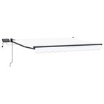 vidaXL Store rétractable manuel avec LEDs 3 5 x 2 5 m