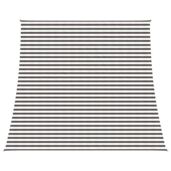 vidaXL Voile d'ombre Gris clair et blanc 4 / 5 x 4 m HDPE