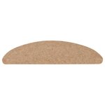 vidaXL Tapis d'escalier auto-adhésifs 10 Pièces beige 65x22 5x3 5 cm