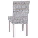 vidaXL Chaise de salle à manger 2 Pièces Blanchiment 45 x 54 x 93 cm