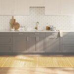 vidaXL Tapis rectangulaire naturel clair 80x500 cm bambou