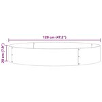 vidaXL Jardinières de jardin 5 Pièces 120x120x20 cm en acier corten