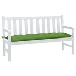 vidaXL Coussin de banc de jardin vert mélangé 150x50x7 cm tissu