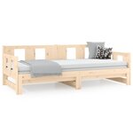 vidaXL Lit coulissant Bois de pin solide 2x(90x190) cm