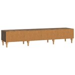 vidaXL Meuble TV Chêne fumé 147 x 34 5 x 30 cm Bois d'ingénierie
