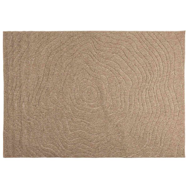 vidaXL Tapis de surface Moiré HUARTE Naturel 230 x 160 cm Polyester