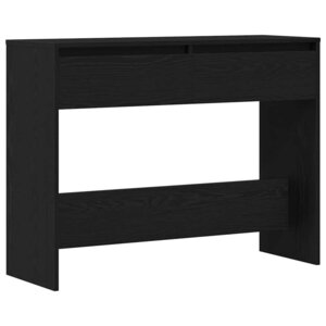 vidaXL Table console Chêne noir 100 x 35 x 76 5 cm Bois d'ingénierie