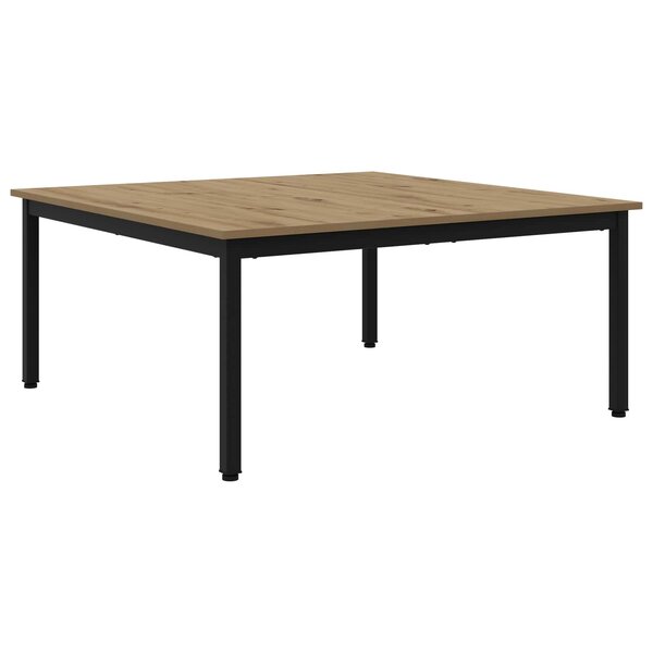 vidaXL Table basse Chêne artisan 100 x 100 x 45 cm Bois d'ingénierie