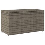 vidaXL Armoire de rangement jardin gris 110x55x60 5 cm résine tressée