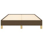 vidaXL Cadre de lit sans matelas marron foncé 120x200 cm tissu