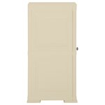 vidaXL Armoire plastique 40x43x85 5 cm design de bois blanc angora
