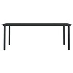 vidaXL Ensemble à manger de jardin 7 Pièces Noir