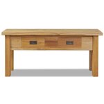 Banc banquette d'entrée 90 x 30 x 40 cm teck massif 02_0011018