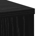 vidaXL Supports de plantes 2 Pièces Chêne noir 30 x 30 x 50 cm en bois d'ingénierie.