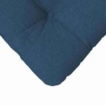 vidaXL Coussins de siège 4 Pièces Bleu 40 x 40 x 12 cm tissu