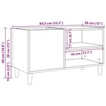 vidaXL Armoire à disques chêne artisanal 84 5x38x48 cm bois ingénierie