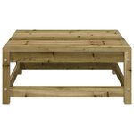 vidaXL Canapé de jardin sans accoudoirs repose-pieds bois pin imprégné