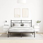 vidaXL Tables de chevet murales 2 Pièces blanc 38x34x40 cm