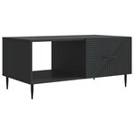 vidaXL Table basse Noir 90 x 50 x 40 cm Bois d'ingénierie