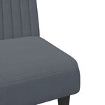 vidaXL Ensemble de canapés 2 Pièces gris foncé velours