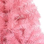 vidaXL Sapin de Noël artificiel avec support rose 120 cm PVC