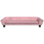 vidaXL Canapé pour enfants rose 100x50x26 cm velours