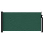 vidaXL Auvent latéral rétractable vert foncé 100x500 cm