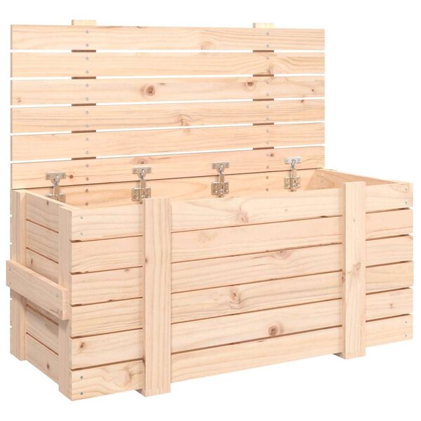 vidaXL Boîte de rangement 91x40 5x42 cm Bois massif de pin