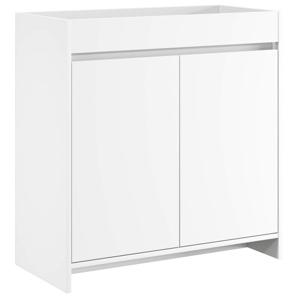 vidaXL Meuble sous lavabo de salle de bain Blanc 78 5 x 37 5 x 81 cm