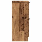 vidaXL Buffets 2 Pièces vieux bois 30x30x70 cm bois d'ingénierie