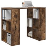 vidaXL Bureau Chêne fumé 90 x 50 x 75 cm Bois d'ingénierie