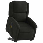vidaXL Fauteuil de massage inclinable Noir Tissu