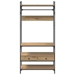 vidaXL Armoire chêne artisanal 89 x 39 x 184.5 cm Bois d'ingénierie