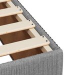 vidaXL Cadre de lit sans matelas gris clair 160x200 cm tissu