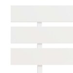 vidaXL Cadre de lit blanc bois de pin massif 90x200 cm