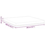 vidaXL Matelas Blanc  bleu 200 x 200 cm Mousse
