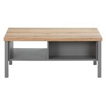 Table Basse de Bois 110x60 cm grise