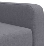 vidaXL Fauteuil gris tissu