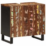 vidaXL Meuble d'évier 62x33x58 cm bois de récupération et d'ingénierie