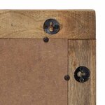 vidaXL Miroir salle de bain marron 50x70x2 5 cm bois de manguier