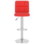 vidaXL Tabouret de bar Rouge Similicuir