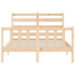 vidaXL Cadre de lit sans matelas 140x200 cm bois massif de pin