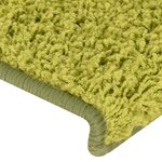 vidaXL Tapis d'escalier 30 pièces 65 x 21 x 4 cm Vert Bordure rectangulaire