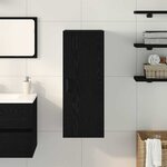 vidaXL Armoire murale en chêne noir 34 5 x 34 x 90 cm Bois d'ingénierie