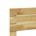 vidaXL Tête de lit 80 cm bois massif de chêne