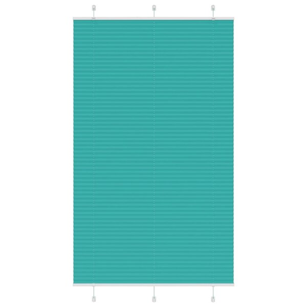 vidaXL Store plissé vert pétrole 115x200cm largeur du tissu 114 4cm