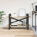 vidaXL Étagère Chêne Sonoma 100 x 33 5 x 64 cm Bois d'ingénierie