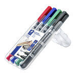 Etui de 4 Marqueurs permanent Lumocolor Duo Pointe 0 6 et 1 5 mm STAEDTLER