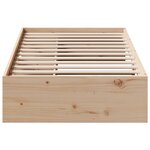vidaXL Lit de jour sans matelas 100x200 cm bois de pin massif