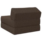 vidaXL Canapé-lit pliable Taupe 60 x 70 x 41 cm Tissu